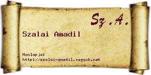 Szalai Amadil névjegykártya